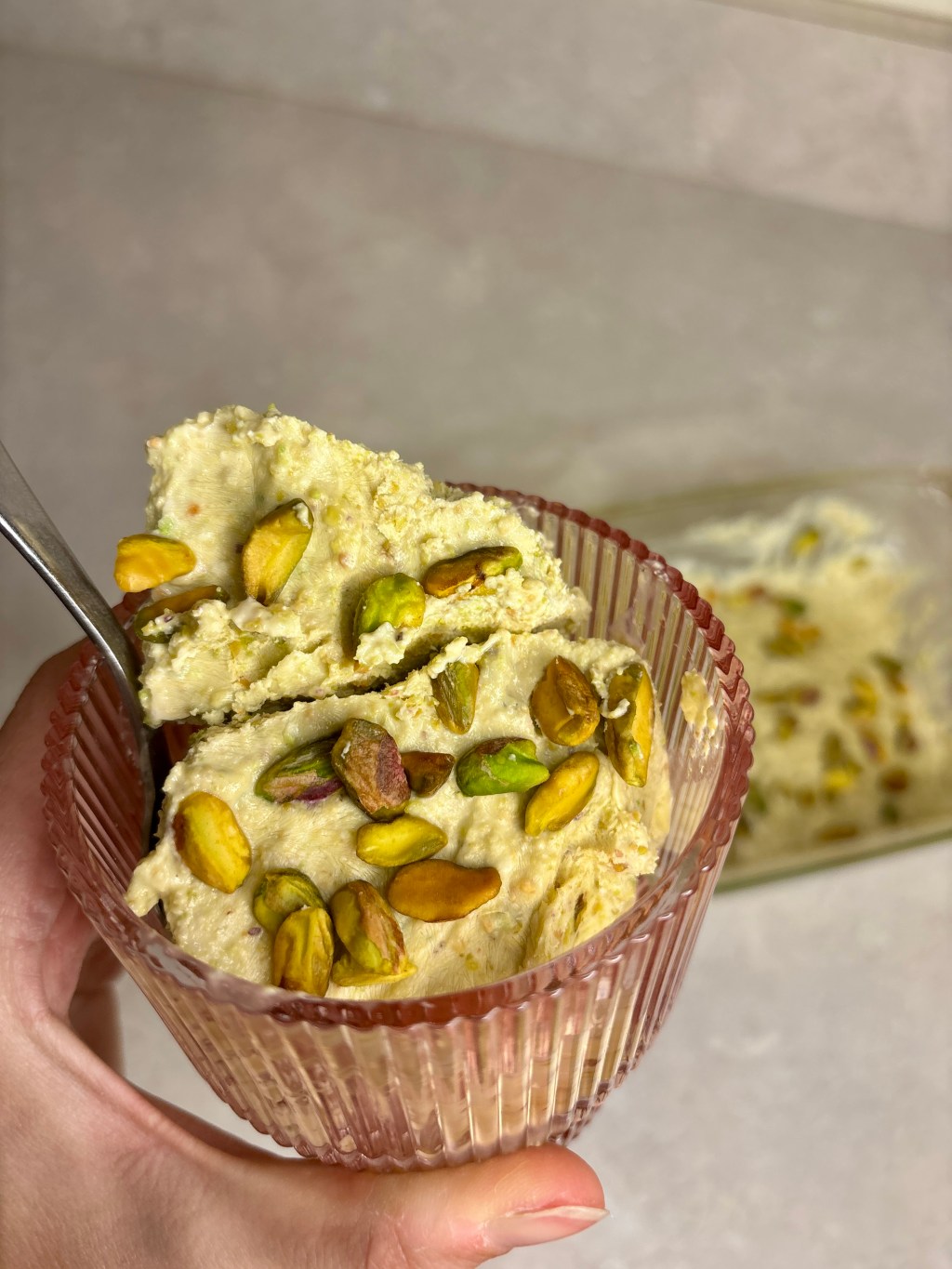 Healthy Pistachio Gelato&nbsp;🍨✨